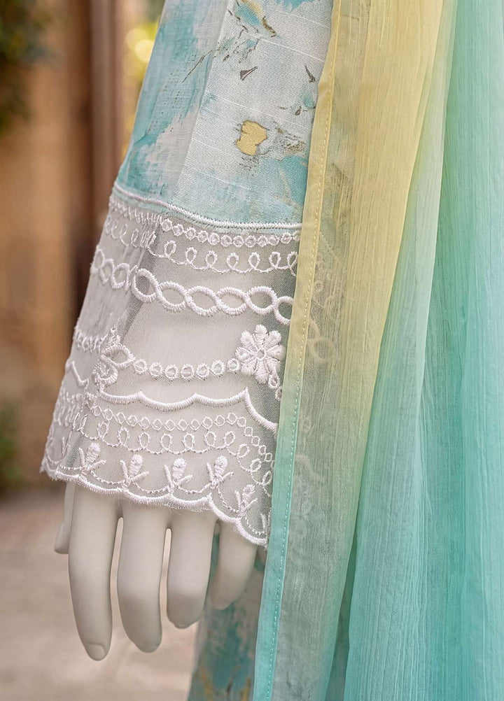Kaftan Silk by HZ Textiles RTW Printed Rawsilk 3 Piece Suit HZ26RKS XRPE-3P-007 Meltsea - Casual Collection