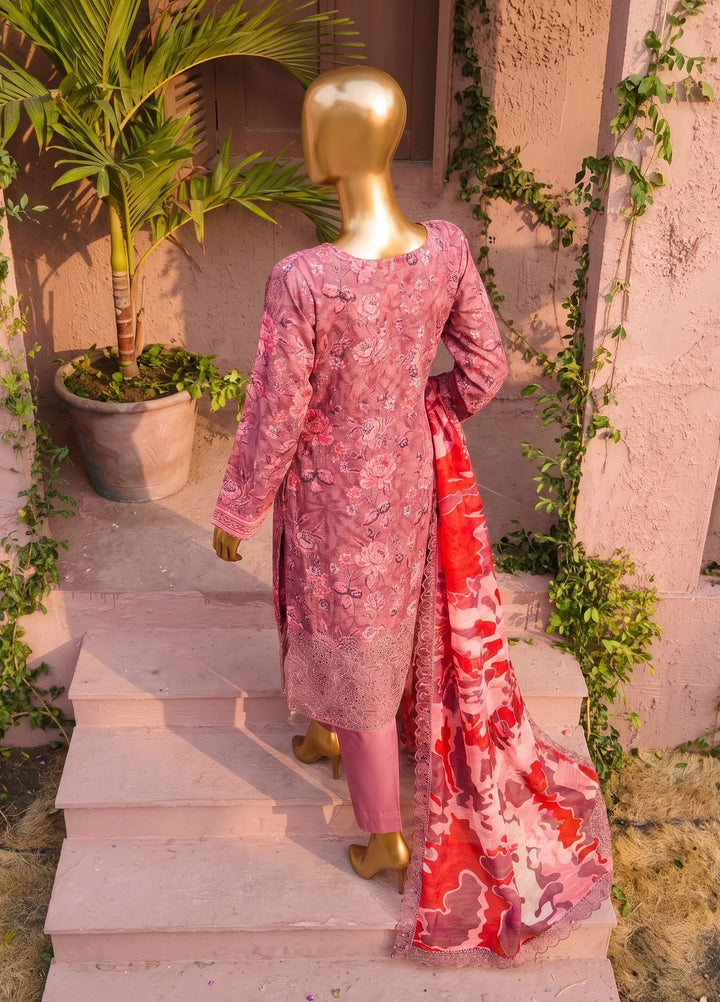 Meenakari by HZ Textiles Unstitched Embroidered Cotton 3 Piece Suit HZ26UCM MEC-1007 - Casual Collection