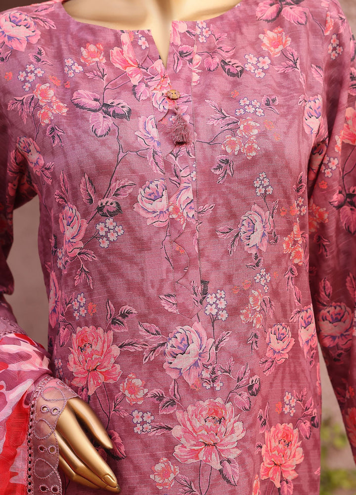 Meenakari by HZ Textiles Unstitched Embroidered Cotton 3 Piece Suit HZ26UCM MEC-1007 - Casual Collection