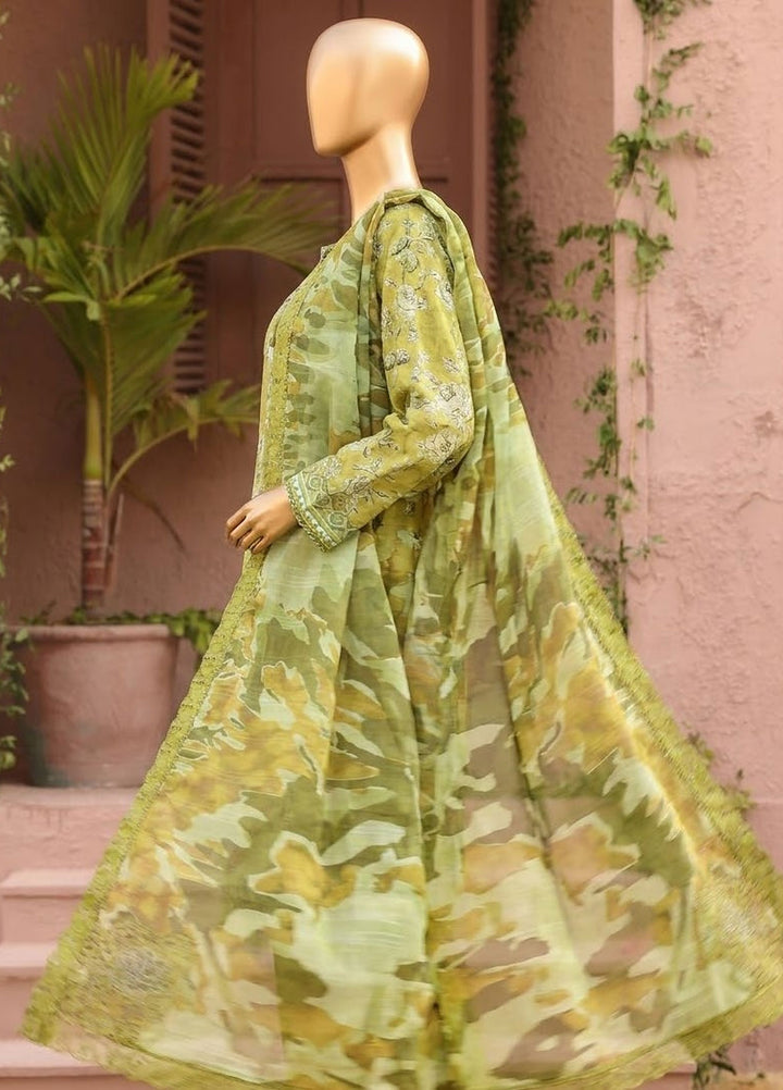 Meenakari by HZ Textiles Unstitched Embroidered Cotton 3 Piece Suit HZ26UCM MEC-1008 - Casual Collection