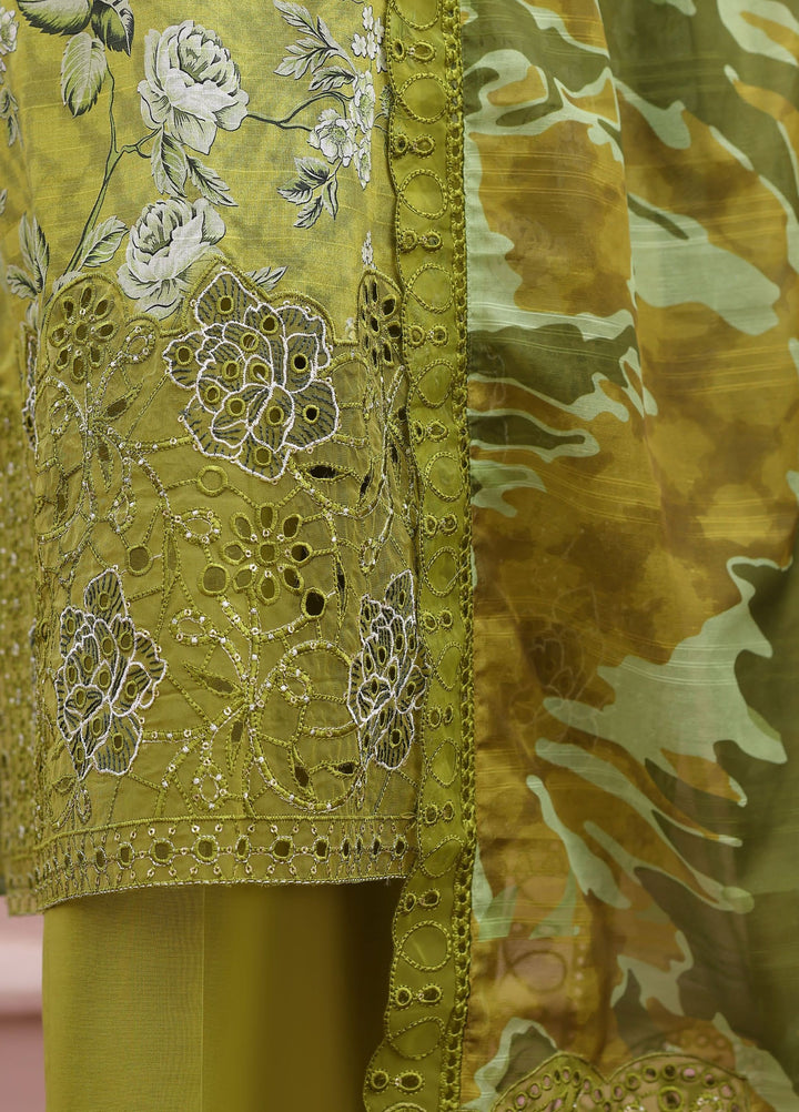 Meenakari by HZ Textiles Unstitched Embroidered Cotton 3 Piece Suit HZ26UCM MEC-1008 - Casual Collection