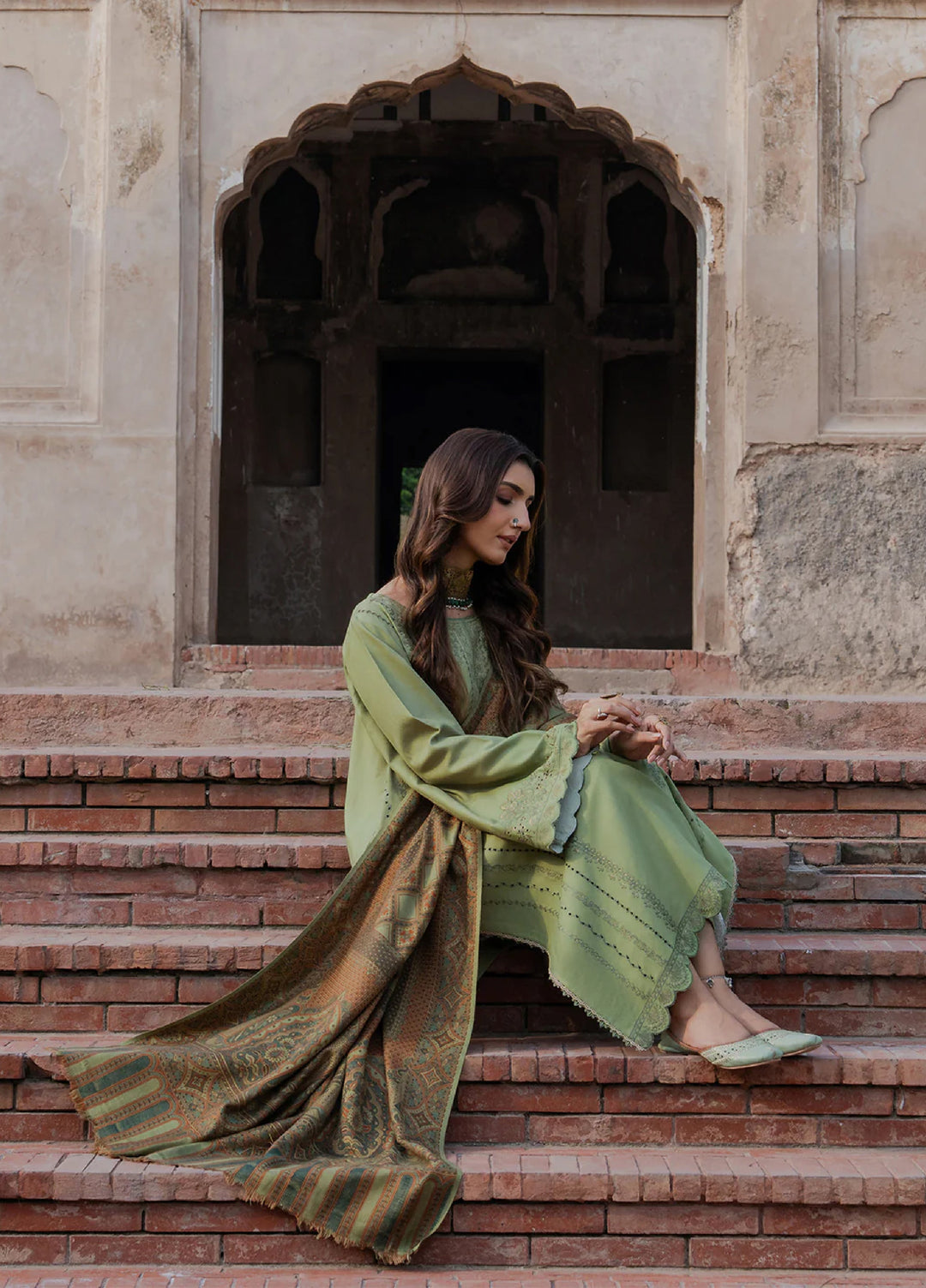 Nooraniyat by Izel Embroidered wool Suits Unstitched 3 Piece IZ25NW Haseen - Winter Collection