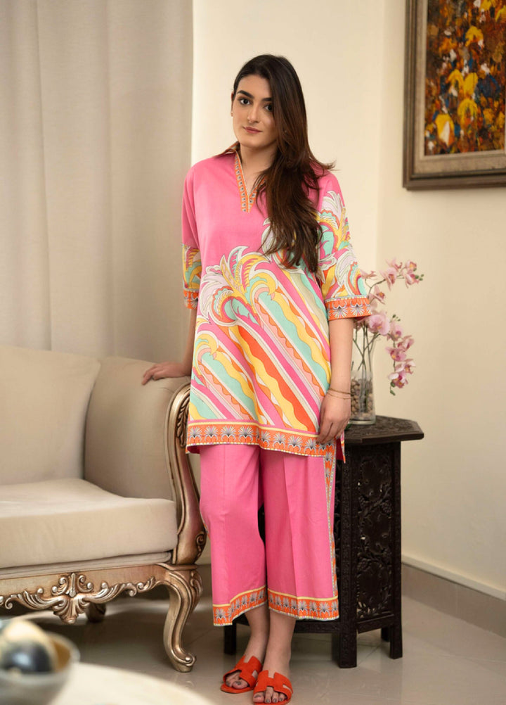 Raniahs by Laaleh RTW Printed Cotton Lawn 2 Piece Suit LAH26PR Hawaiian Rose - Casual Collection