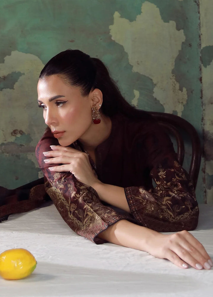 Elara by Sahar Unstitched Printed 3 Piece Cambric SHR25EP Hazelwood - Casual Collection