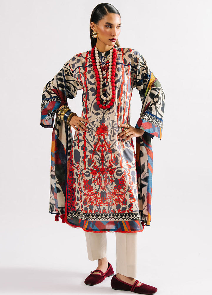 Heritage by Gul Ahmed Unstitched Printed Lawn 3 Piece Suit GA26UFH CL-62143 - Summer Collection