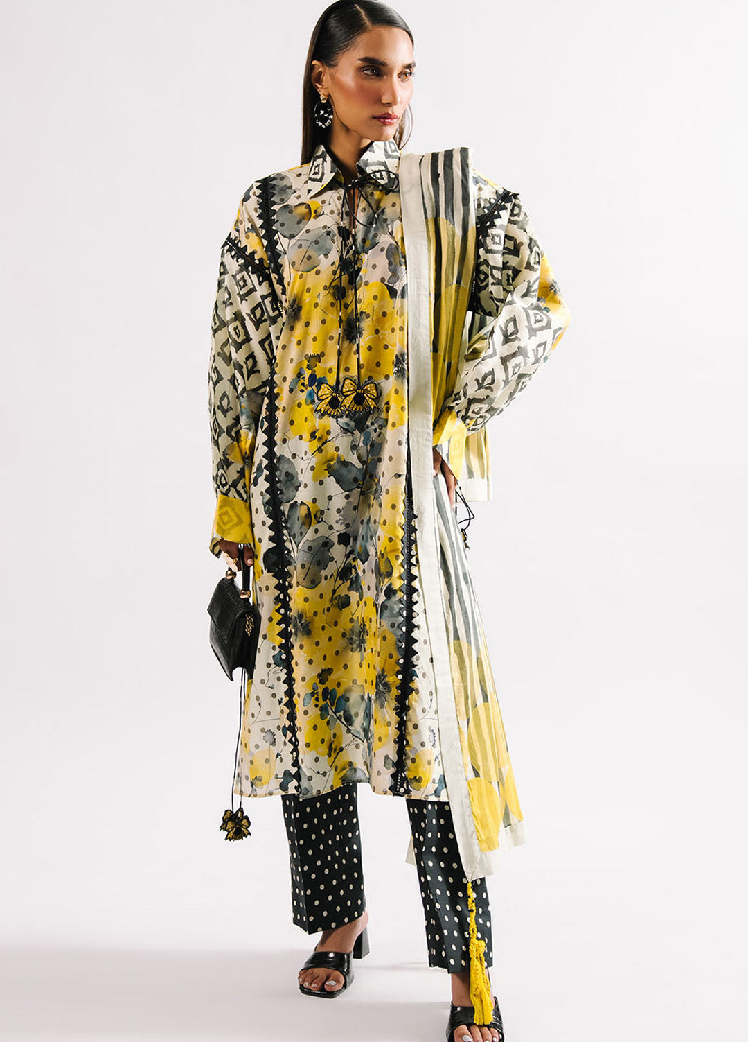 Heritage by Gul Ahmed Unstitched Printed Lawn 3 Piece Suit GA26UFH CL-62155 - Summer Collection