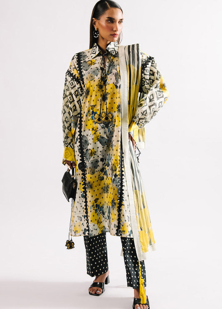 Heritage by Gul Ahmed Unstitched Printed Lawn 3 Piece Suit GA26UFH CL-62155 - Summer Collection