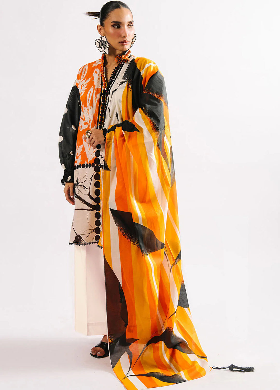 Heritage by Gul Ahmed Unstitched Printed Lawn 3 Piece Suit GA26UFH CL-62159 - Summer Collection