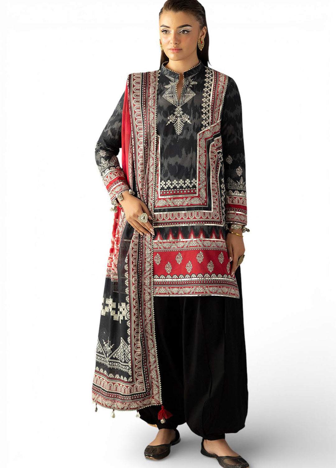 Heritage by Gul Ahmed Unstitched Printed Lawn 3 Piece Suit GA26UFH CL-62229 - Summer Collection