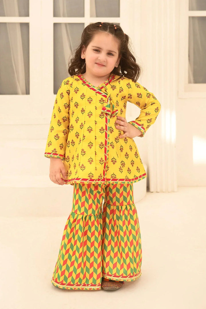 Ochre RTW Printed Girls 2 Piece Herringbone  INDP-18 - Summer Collection
