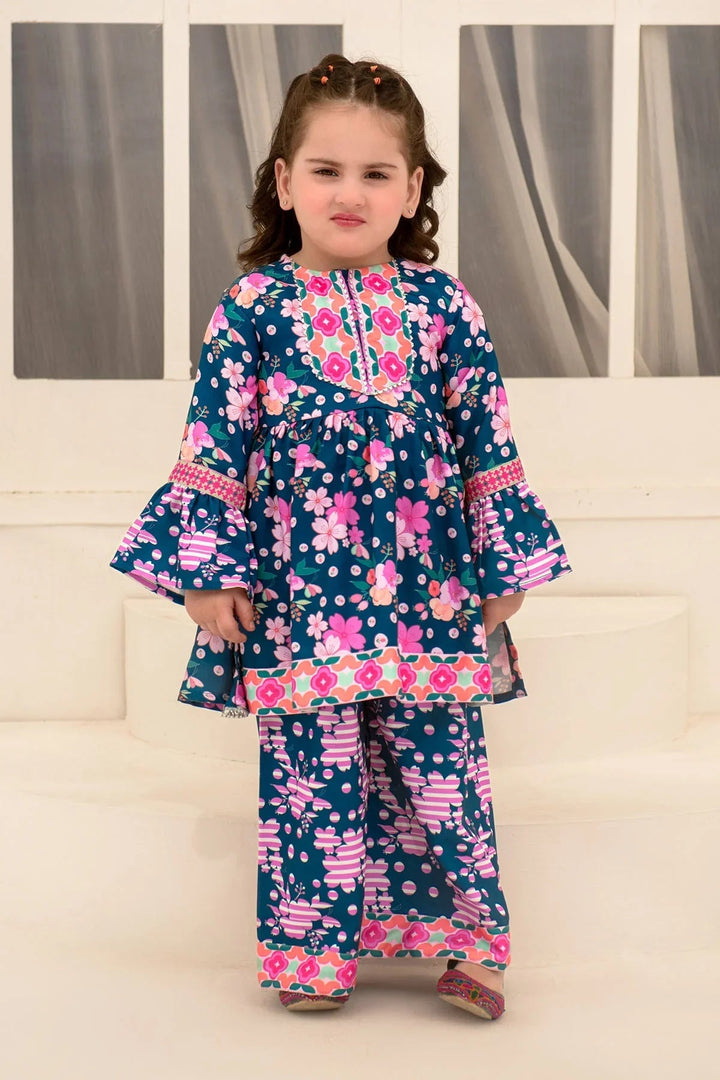 Ochre RTW Printed Girls 2 Piece Herringbone Herringbone INDP-14 - Summer Collection