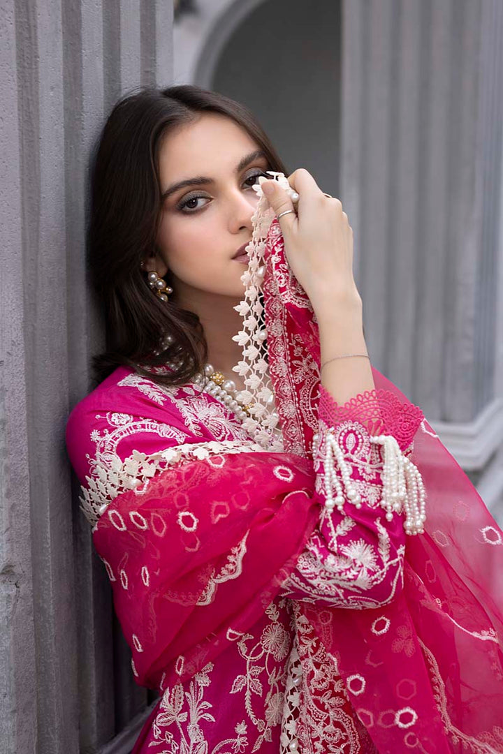 Husn E Adaa by Maham Sultan Unstitched Embroidered Lawn 3 Piece Suit MS26UHA Mahpari - Lawn Collection