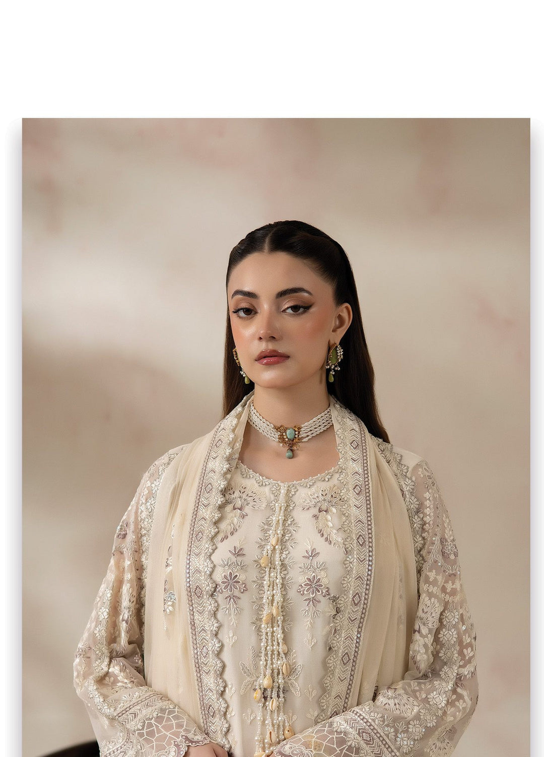 La Fiora by Imrozia Premium Unstitched Embroidered Chiffon 3 Piece Suit IP26ULC ROSELLE I-282 - Wedding Collection
