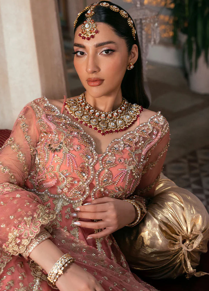 Noor e Naaz by Imrozia  Embroidered Net 3 Piece Suit IB-50 Khushbu