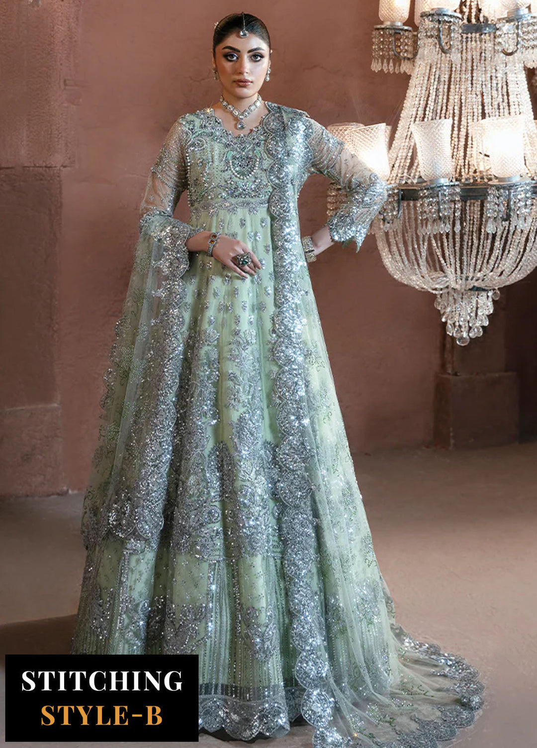 Noor e Naaz by Imrozia  Embroidered Net 3 Piece Suit IB-51 Mehkaam