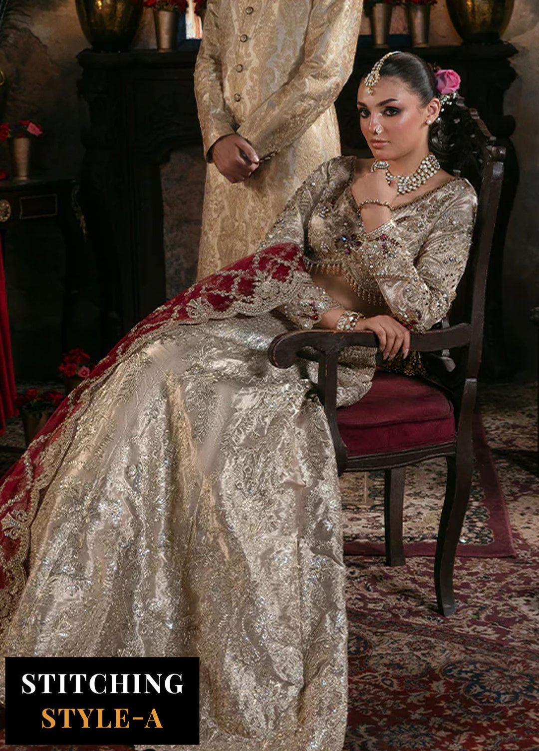 Noor e Naaz by Imrozia  Embroidered Masoori 3 Piece Suit IB-53 Shahkar