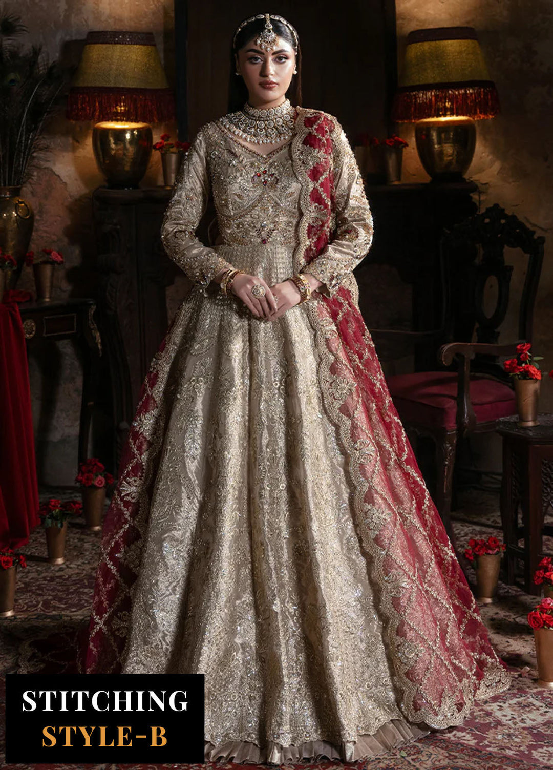 Noor e Naaz by Imrozia  Embroidered Masoori 3 Piece Suit IB-53 Shahkar