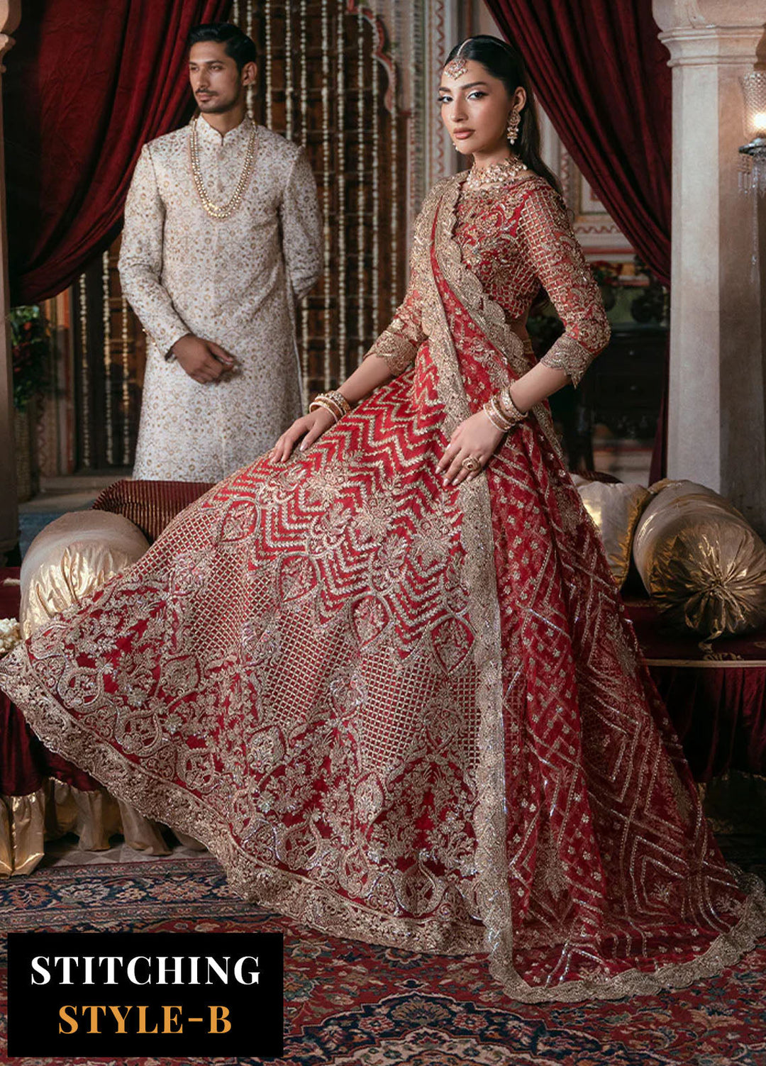 Noor e Naaz by Imrozia  Embroidered Net 3 Piece Suit IB-54 Zeenat