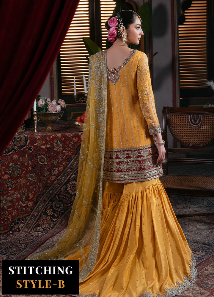 Noor e Naaz by Imrozia  Embroidered Net 3 Piece Suit IB-55 Roshni