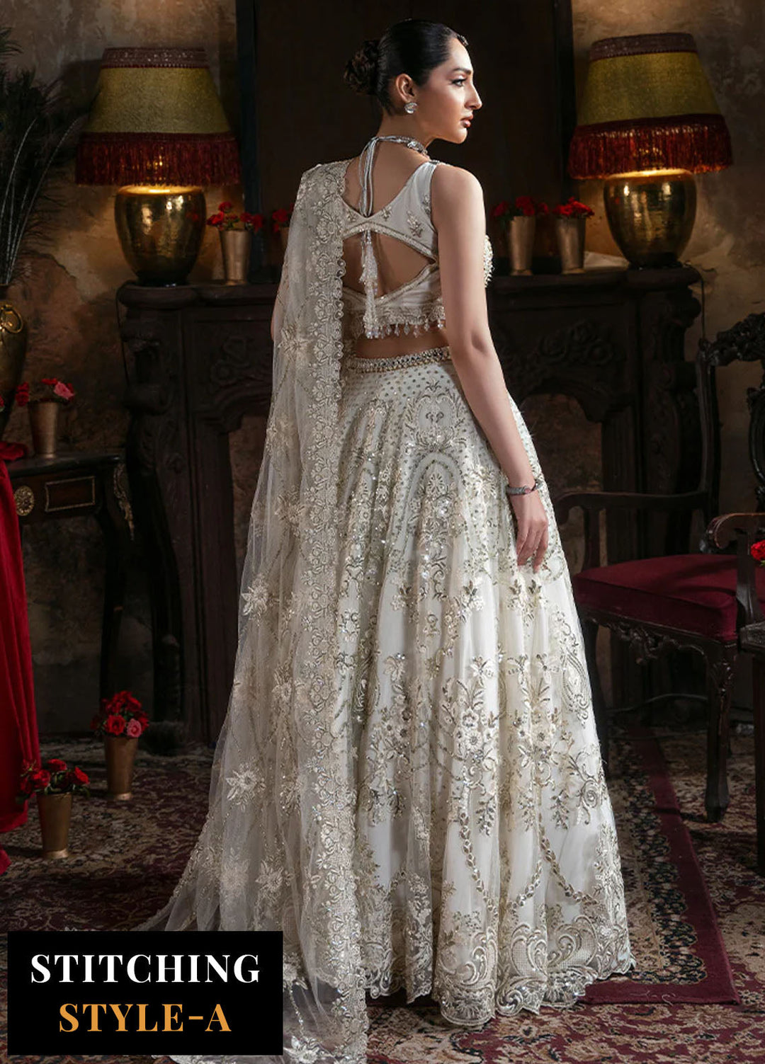 Noor e Naaz by Imrozia  Embroidered Net 3 Piece Suit IB-57 Jahanara