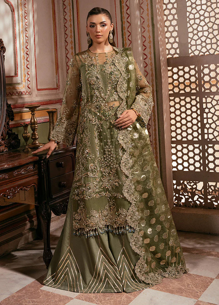 Noor e Naaz by Imrozia  Embroidered Organza 3 Piece Suit IB-58 Gulzaar