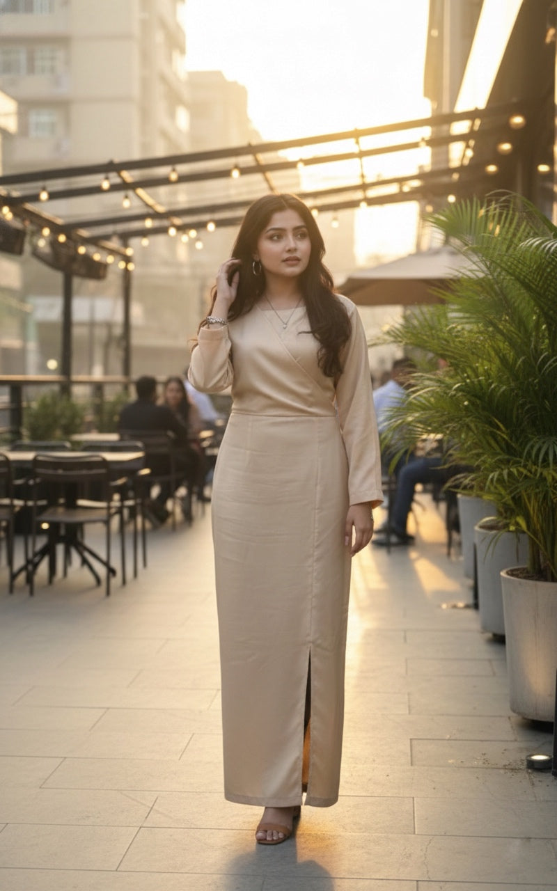 Syah Women RTW Solids Silk 1 Piece Golden Hour - Festive Collection