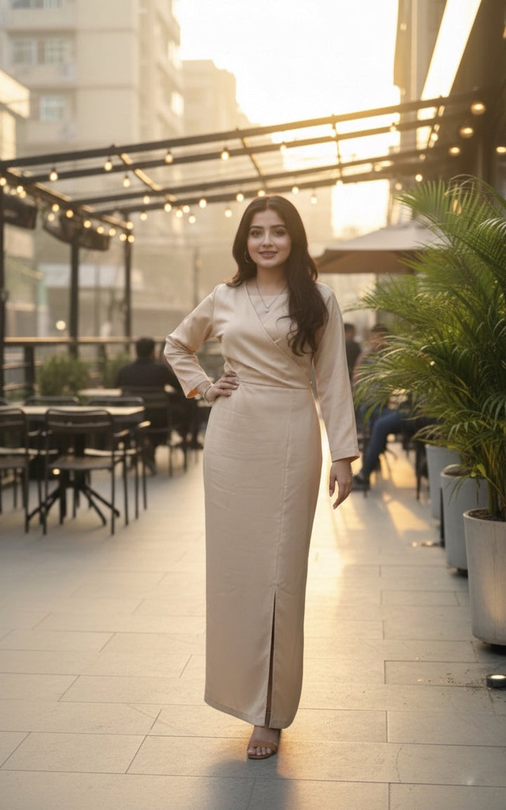 Syah Women RTW Solids Silk 1 Piece Golden Hour - Festive Collection