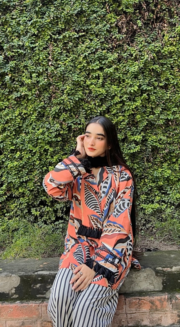 Urban Cut RTW Printed Cotton Co-Ord Sets Suit C-2 - Casual Collection