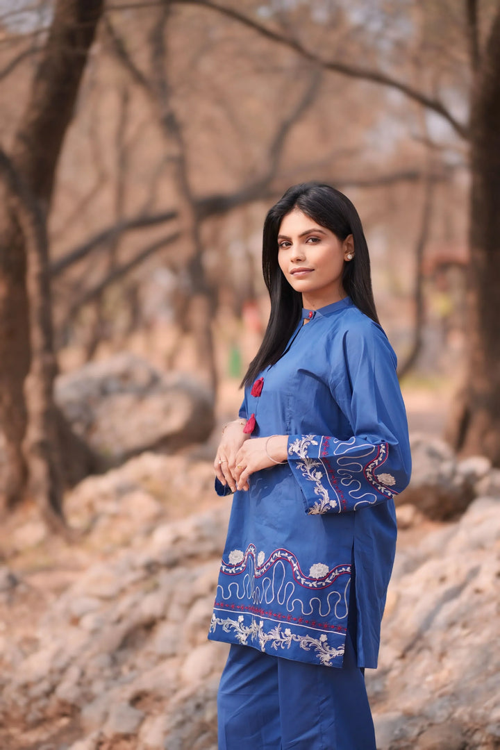 Urban Cut RTW Embroidered Cotton Co-Ord Sets Suit C-34 - Casual Collection