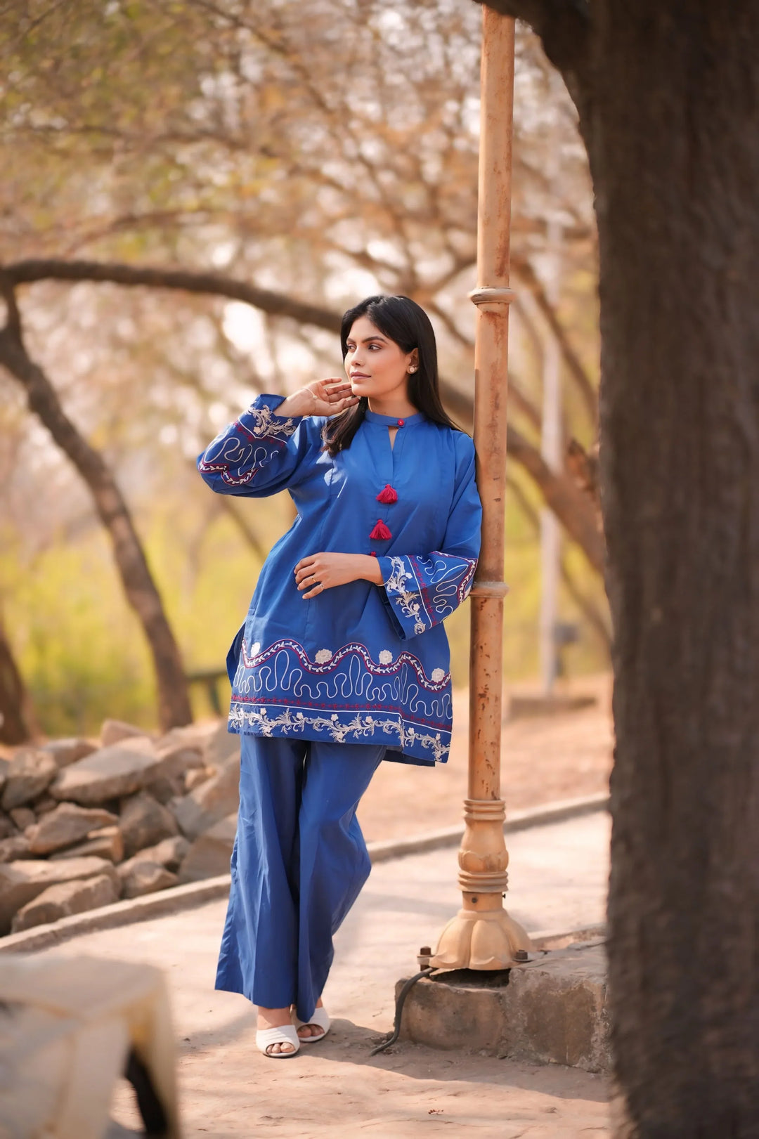 Urban Cut RTW Embroidered Cotton Co-Ord Sets Suit C-34 - Casual Collection