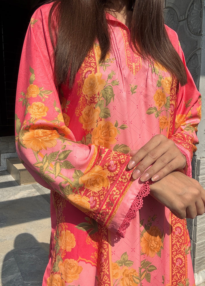 Saba Sumaiya Women RTW Printed Crepe Lawn 2 Piece Suit SS-78659 Rose - Casual Collection
