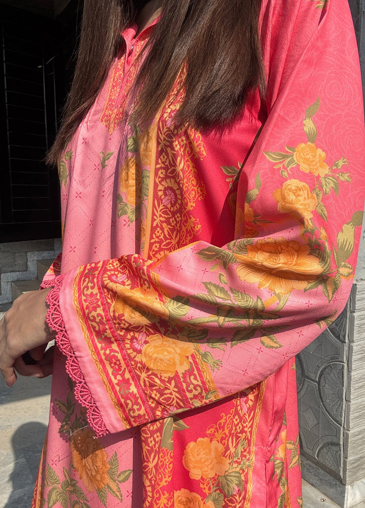 Saba Sumaiya Women RTW Printed Crepe Lawn 2 Piece Suit SS-78659 Rose - Casual Collection
