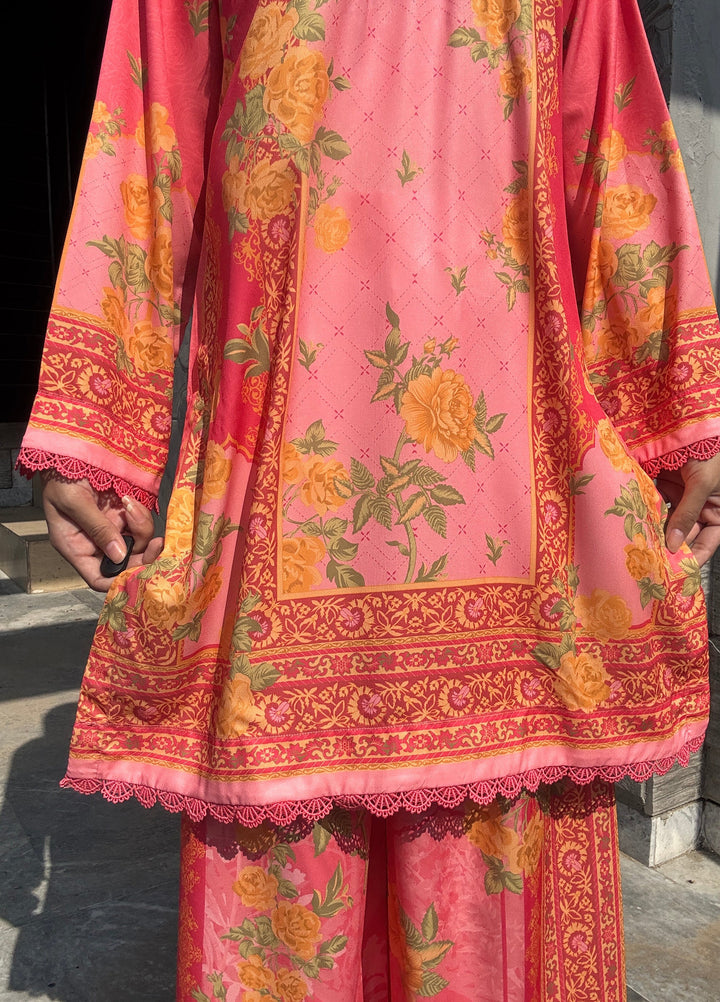 Saba Sumaiya Women RTW Printed Crepe Lawn 2 Piece Suit SS-78659 Rose - Casual Collection