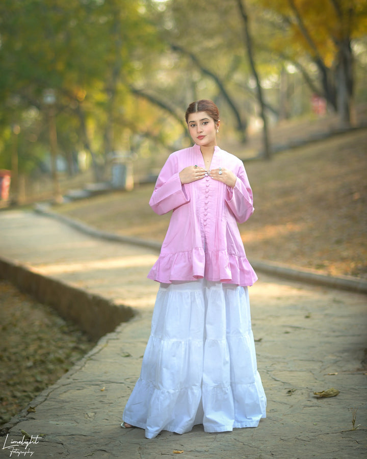 Urban Cut RTW Solids Cotton 1 Piece Pleated Kurti Casual Collection