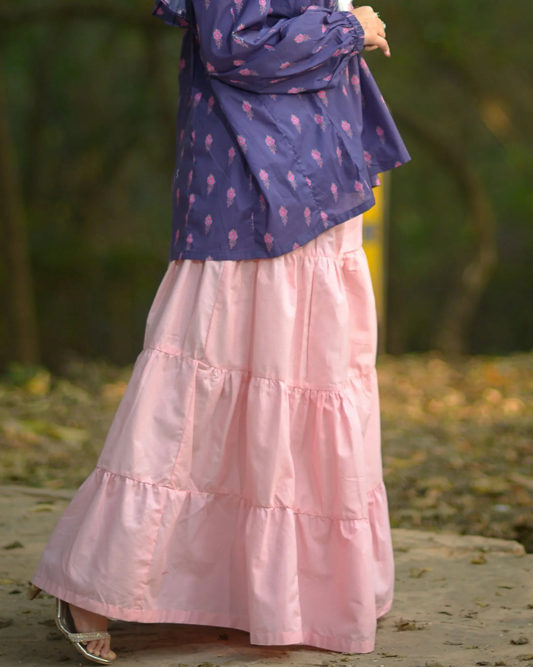 Urban Cut RTW Solids Cotton 1 Piece Pink Maxi Casual Collection