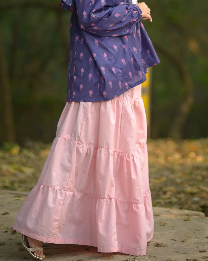 Urban Cut RTW Solids Cotton 1 Piece Pink Maxi Casual Collection