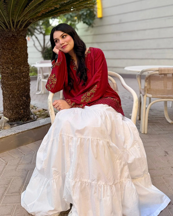 Urban Cut RTW Embroidered Lawn 1 Piece Flowy Shirt Casual Collection
