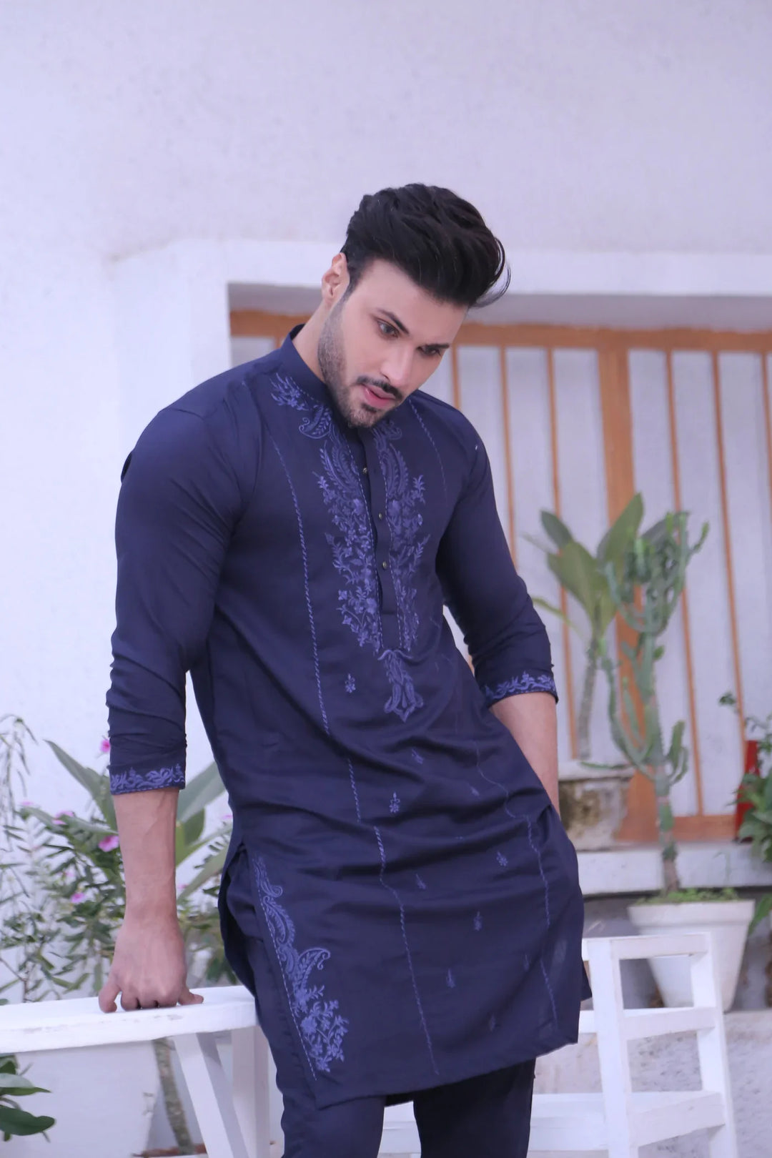 Edge Republic Embroidered Men Kurta Pajama - ER MR 48