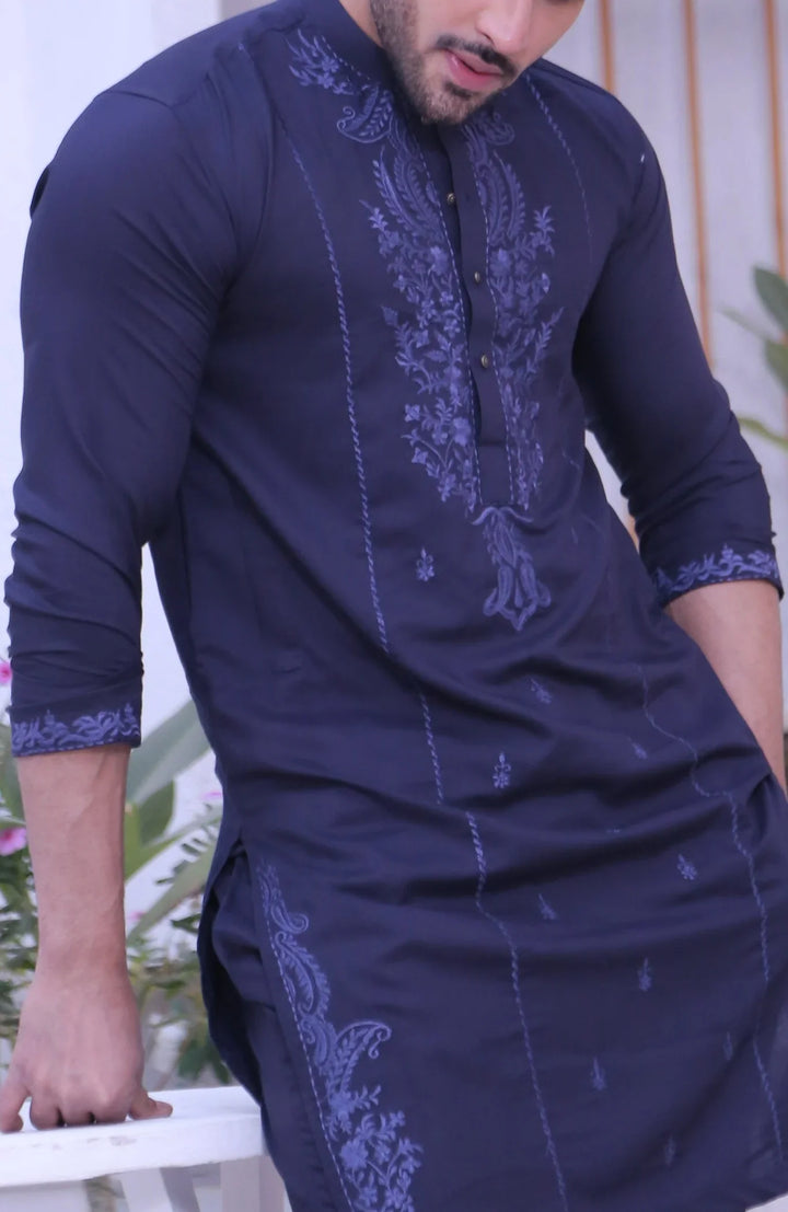 Edge Republic Embroidered Men Kurta Pajama - ER MR 48