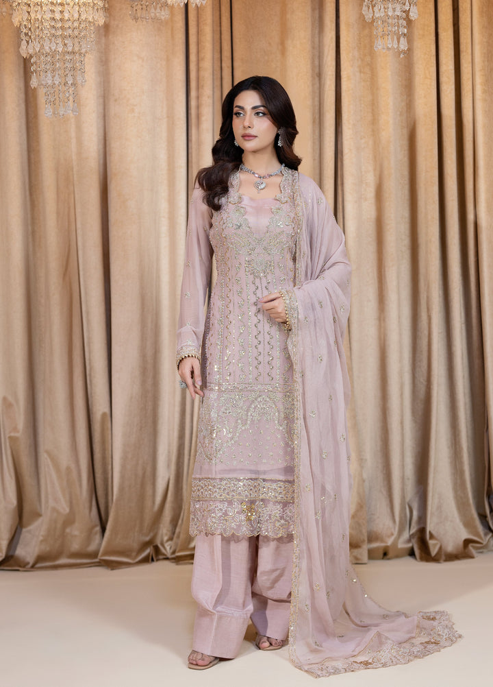 Daastan Raum by Sarb Unstitched Embroidered Chiffon 3 Piece Suit RS26UCD DCL-02 - Festive Collection