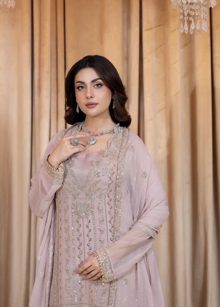 Daastan Raum by Sarb Unstitched Embroidered Chiffon 3 Piece Suit RS26UCD DCL-02 - Festive Collection
