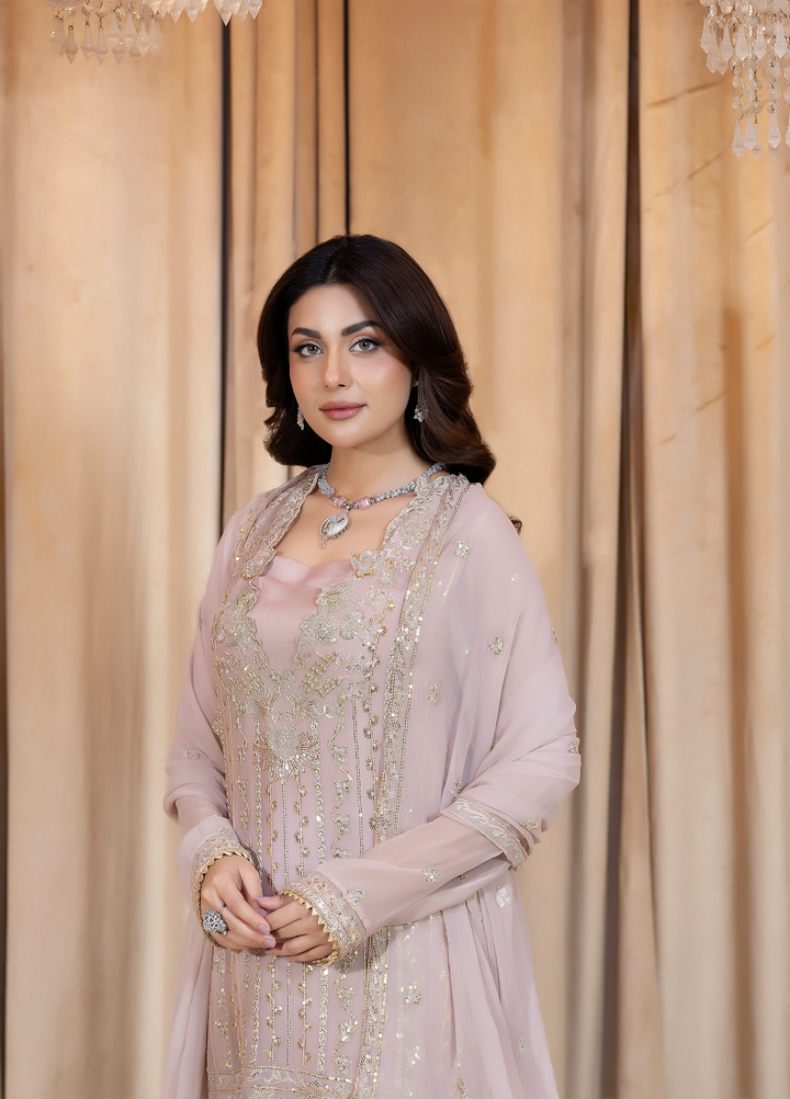 Daastan Raum by Sarb Unstitched Embroidered Chiffon 3 Piece Suit RS26UCD DCL-02 - Festive Collection