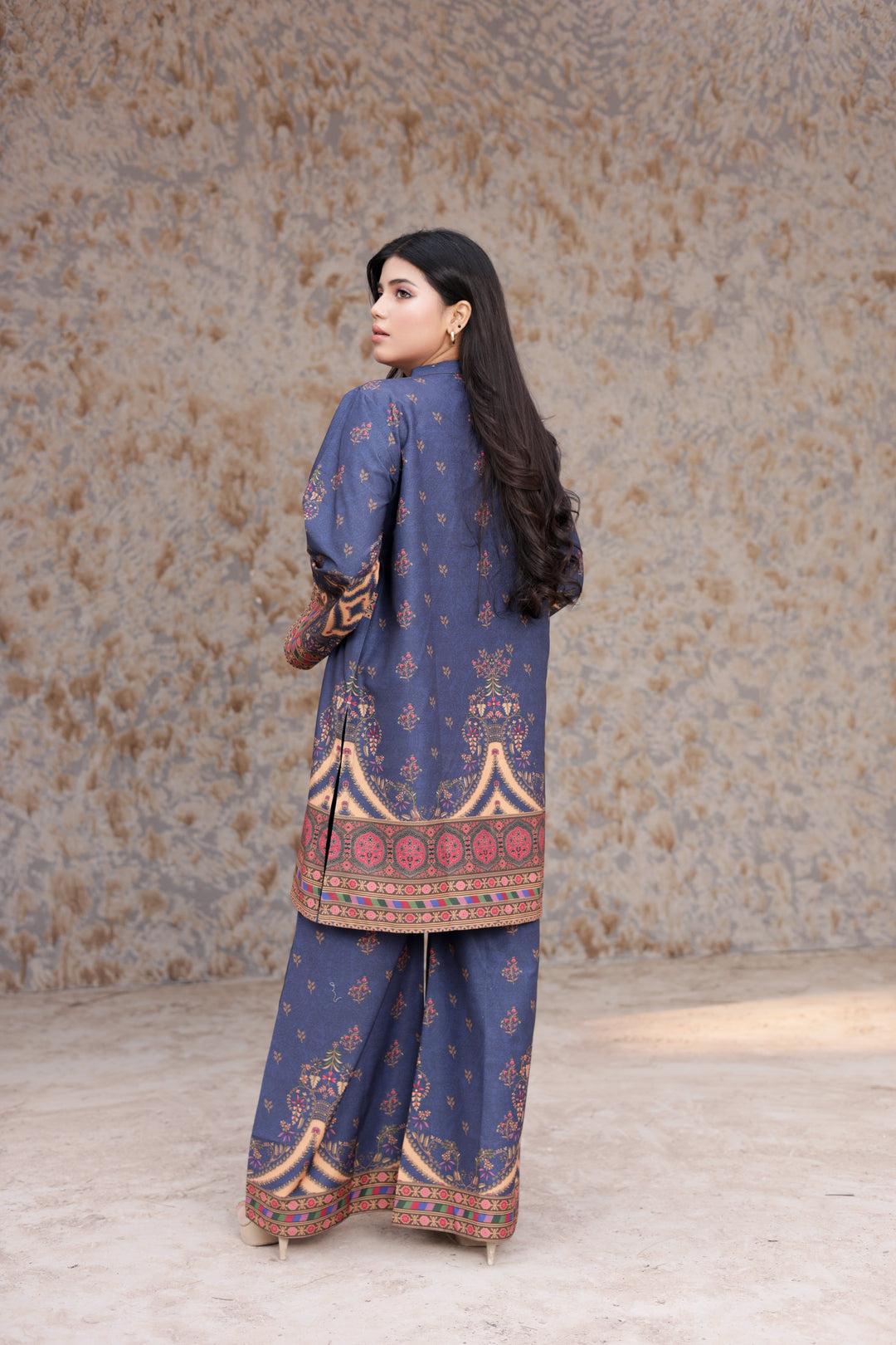 Firdous Women Pret Printed Cotton 2 Piece Signature Navy ATP-35 - Summer Collection