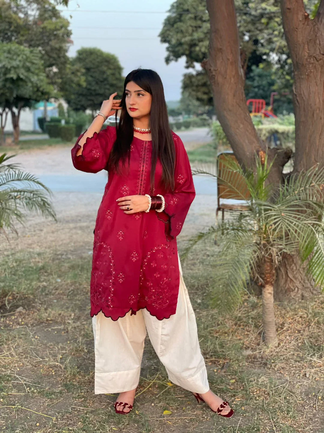 Urban Cut RTW Solids Cotton Co-Ord Sets Suit C-25 - Casual Collection