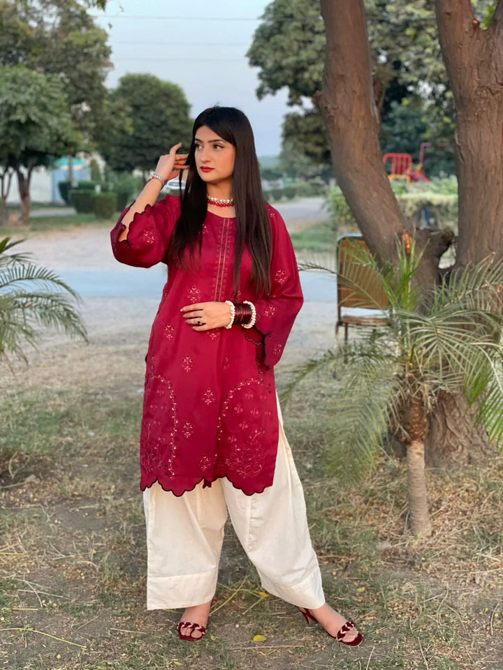 Urban Cut RTW Solids Cotton Co-Ord Sets Suit C-25 - Casual Collection
