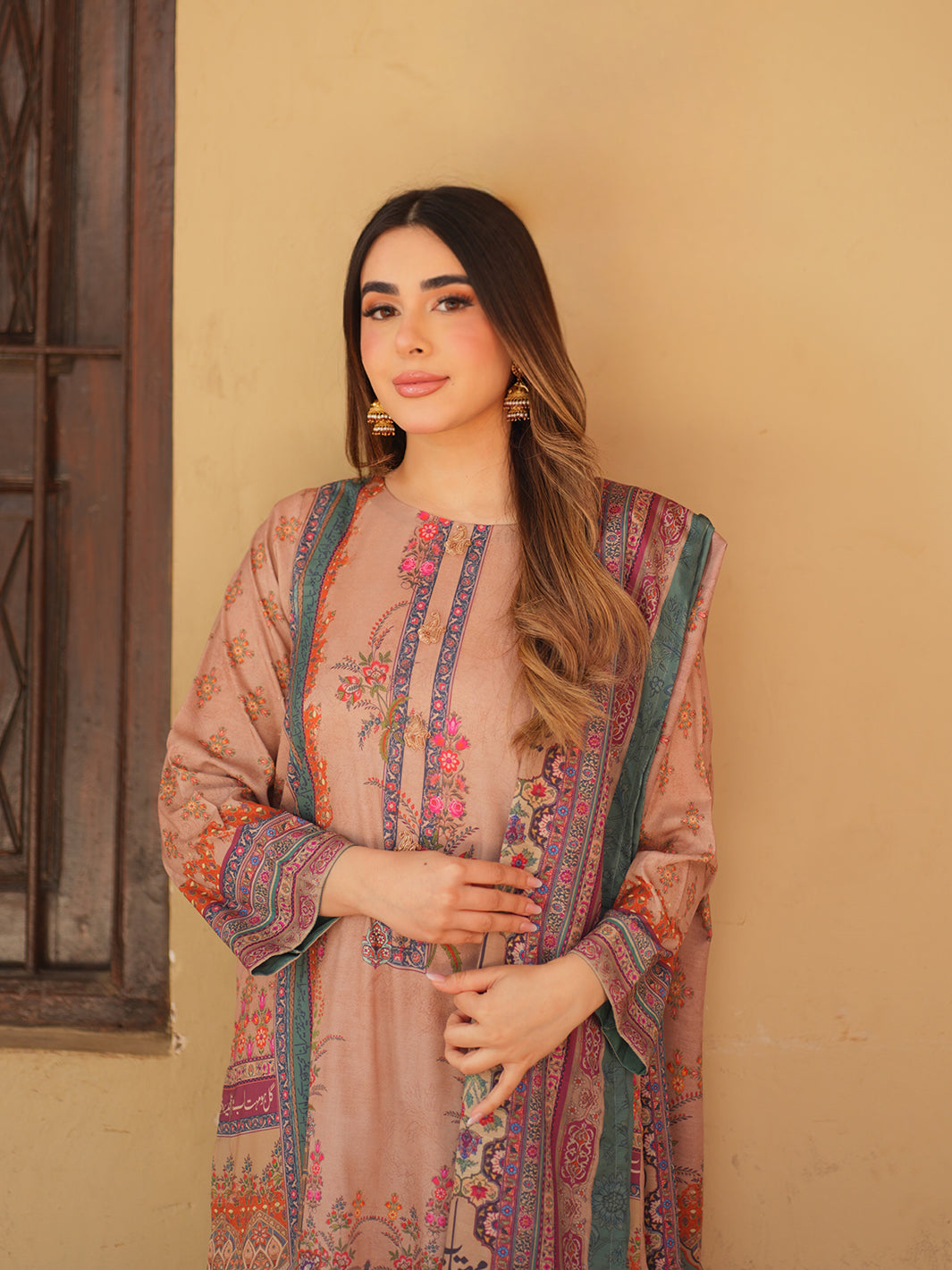 TNG Women Luxury Pret Printed Crepe 2 Piece Suit Aina - Casual Collection