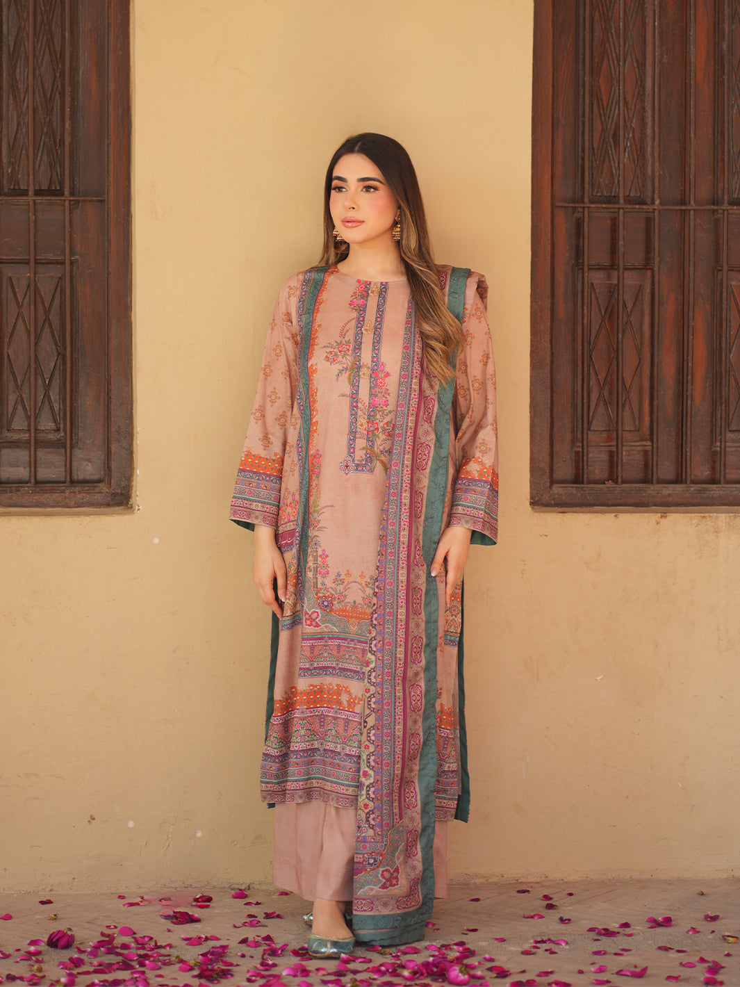 TNG Women Luxury Pret Printed Crepe 2 Piece Suit Aina - Casual Collection