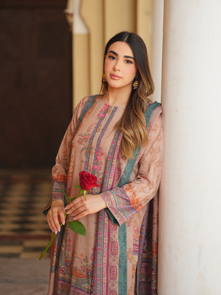 TNG Women Luxury Pret Printed Crepe 2 Piece Suit Aina - Casual Collection