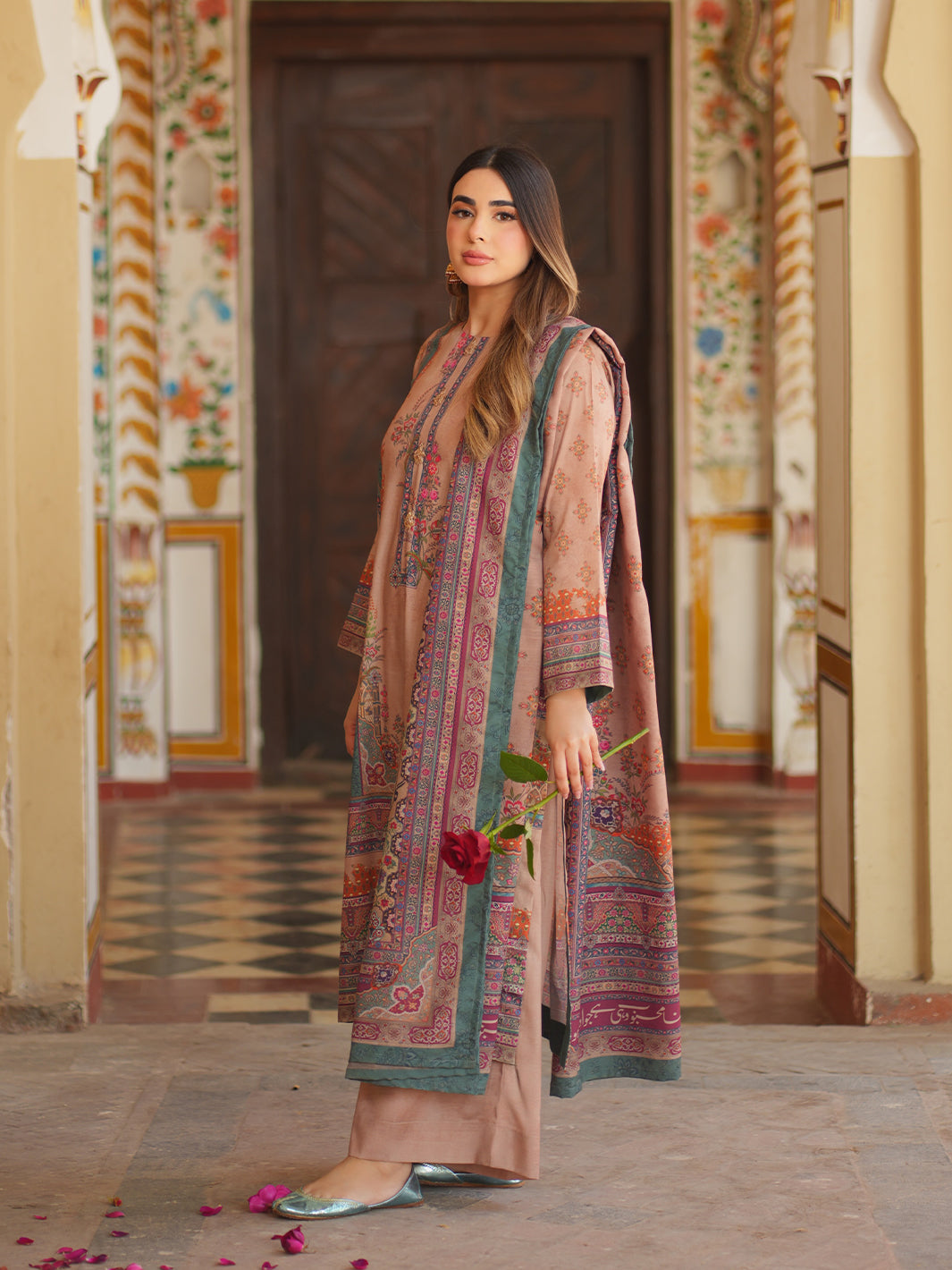 TNG Women Luxury Pret Printed Crepe 2 Piece Suit Aina - Casual Collection