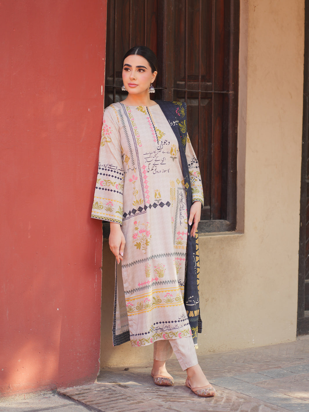 TNG Women Luxury Pret Printed Crepe 2 Piece Suit Quwwat - Casual Collection